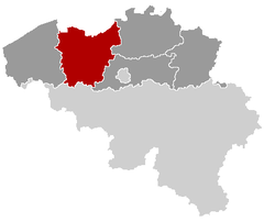 Ubicación de Provincia de Flandes Oriental