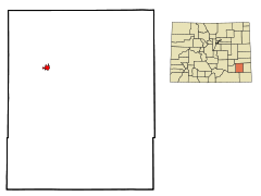 Ubicación en el condado de Bent en ColoradoUbicación de Colorado en EE. UU.