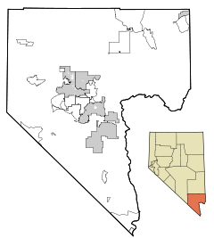 Situación del condado en NevadaSituación de Nevada en EE. UU.