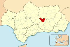 Ubicación de Sierra Sur de Jaén