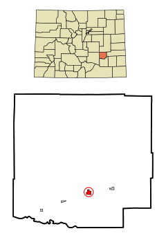 Ubicación en el condado de Crowley en el estado de Colorado Ubicación de Colorado en EE. UU.
