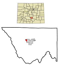 Ubicación en el condado de Custer en el estado de Colorado Ubicación de Colorado en EE. UU.