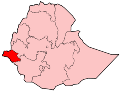 Ubicación de Región Gambela