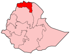 Ubicación de Región de Tigré