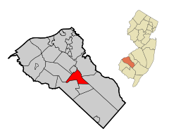 Ubicación en el condado de Gloucester en Nueva JerseyUbicación de Nueva Jersey en EE. UU.