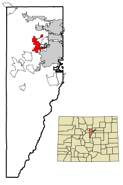 Ubicación en el condado de Jefferson en el estado de Colorado Ubicación de Colorado en EE. UU.