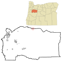 Ubicación en el condado de Linn en el estado de Oregón Ubicación de Oregón en EE. UU.