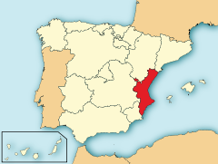 Ubicación de Comunidad Valenciana