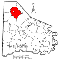 Ubicación en el condado de WashingtonUbicación del condado en PensilvaniaUbicación de Pensilvania en EE. UU.
