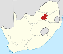Ubicación de Gauteng
