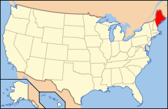 Ubicación de Maine en EE. UU.