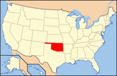 Ubicación de Kansas en EE. UU.