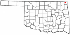 Ubicación en el condado de Oklahoma en OklahomaUbicación de Oklahoma en EE. UU.