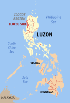 Ubicación de Ilocos Sur