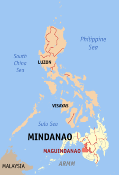 Ubicación de Maguindanao