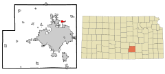 Ubicación en el condado de Sedgwick en KansasUbicación de Kansas en EE. UU.