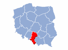 Ubicación de Voivodato de Silesia