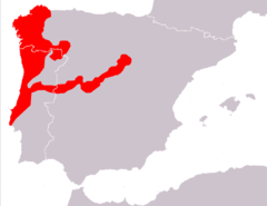 Mapa de distribución de S. granarius.