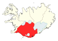 Ubicación de Suðurland