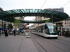 TramStrasbourg lineA HommeFer versIllkirch.JPG