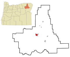 Ubicación en el condado de Union en el estado de Oregón Ubicación de Oregón en EE. UU.