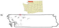 Ubicación en el condado de Whatcom en el estado de Washington Ubicación de Washington en EE. UU.