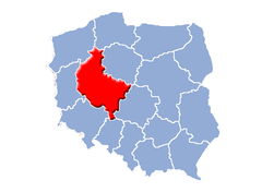 Ubicación de Voivodato de Gran Polonia