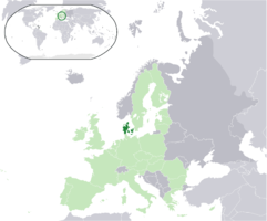 Situación de Dinamarca