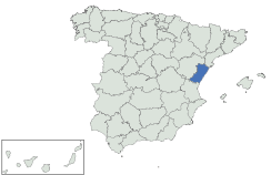 Situación de la provincia de Castellón
