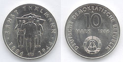 10 Mark DDR 1986 - 100. Geburtstag von Ernst Thälmann -.JPG