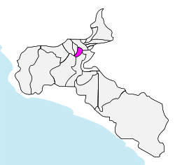 Cantón de Alajuelita en la Provincia de San José