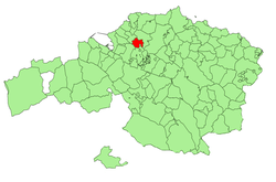 Localización de Lauquíniz en Vizcaya