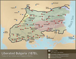 Ubicación de Bulgaria