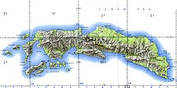 Mapa de la isla de Ceram