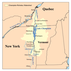 Cuenca del lago Champlain-río Richelieu.