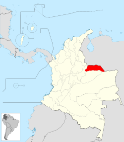 Ubicación de Arauca (Colombia)