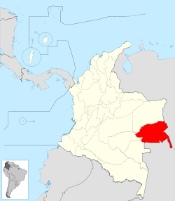 Ubicación de Guainía (Colombia)