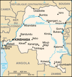 Localización de Lubumbashi