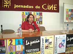 David Trueba en las XII Jornadas de Cine Villa de La Almunia de Doña Godina, en mayo de 2007.
