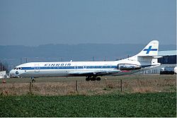 Finnair Caravelle Basle Airport - April 1976.jpg