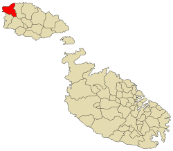 Ubicación de Consejo Local de Għarb