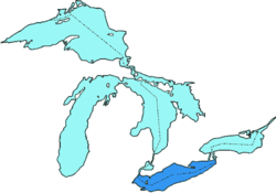 El Erie en el sistema de los Grandes Lagos