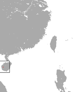 Distribución del gibón de Hainan