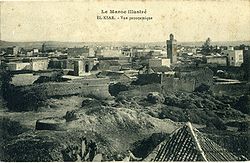 Images325 CP Maroc, El-Ksar, Alcacer Quibir. Vue panoramique.jpg