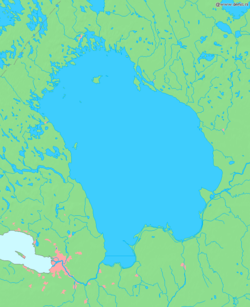 Mapa del Lago Ladoga