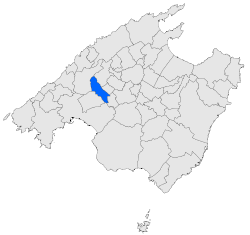Localización de Santa María del Camí