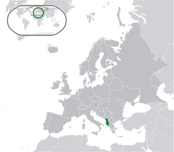Situación de Albania