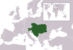 Ubicación de Austria-Hungría