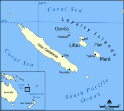 Islas Loyauté en Nueva Caledonia.