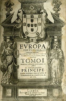 Frontispicio de Europa Portuguesa, 1678